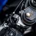 2025-on Yamaha R9 detailed shot of front suspension adjustment