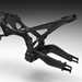 2025-on Yamaha R9 solo shot of the frame