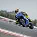 2025-on Yamaha R9 on track leaning into a right hand bend