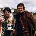 Jubilant Tom Herron with sponsor Jim Finlay at the 1976 TT