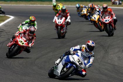 James Toseland and his rivals at Misano with World Superbikes in 2006. They will have a new surface to ride on this weekend