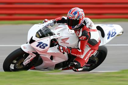 Britain's Craig Jones got to grips with his Honda in qualifying one for World Supersport this afternoon to record provisional second