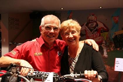 Robbie Allan, pictured with wife Margaret, has been told he's too old to race in the 2008 Paris Dakar