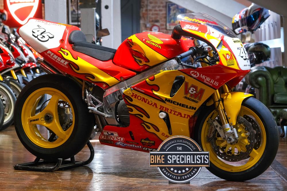 Ex Michael Rutter Honda RC45 for sale at Sheffield dealer