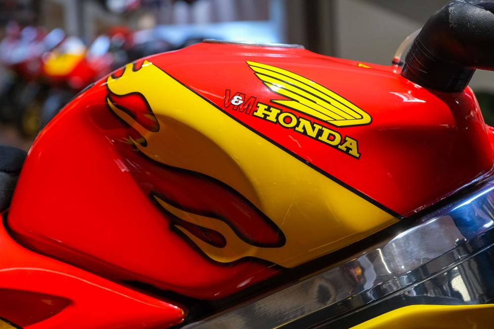 Ex Michael Rutter Honda RC45 for sale at Sheffield dealer