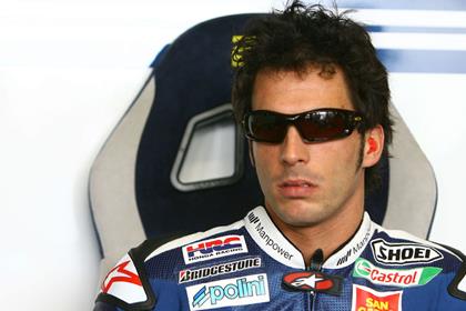 Toni Elias suffers more injury misery as he breaks his leg at the Assen MotoGP