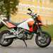 KTM 950 Supermoto motorcycle review - Side view