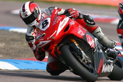 Chris Martin's Honda left a trail of oil on the Oulton Park circuit delaying practice by more than an hour