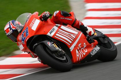 Casey Stoner has surprised himself with his speed at the German MotoGP