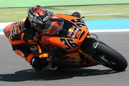 Mika Kallio came up with the goods in qualifying two to secure pole position