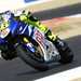 Valentino Rossi crashed in the third US MotoGP practice as Casey Stoner goes fastest