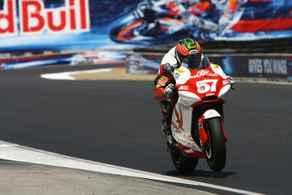 Davies in action at Laguna Seca