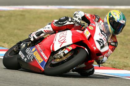 Troy Bayliss was fastest in free practice at Brands Hatch