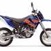 KTM 640 LC4 Supermoto motorcycle review - Side view