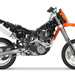 KTM 640 LC4 Supermoto motorcycle review - Side view