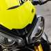 2025 Triumph Speed Triple 1200 RX close up shot of the eheadlights