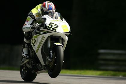 James Toseland takes in the atmosphere at Brands Hatch