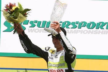 Kenan Sofuoglu secured his World Supersport championship crown at Brands Hatch