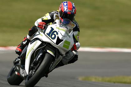 Hannspree Ten Kate Honda had a mixed day in World Supersport with Kenan Sofuoglu celebrating his championship win but Sebastien Charpentier (pictured) was disqualified