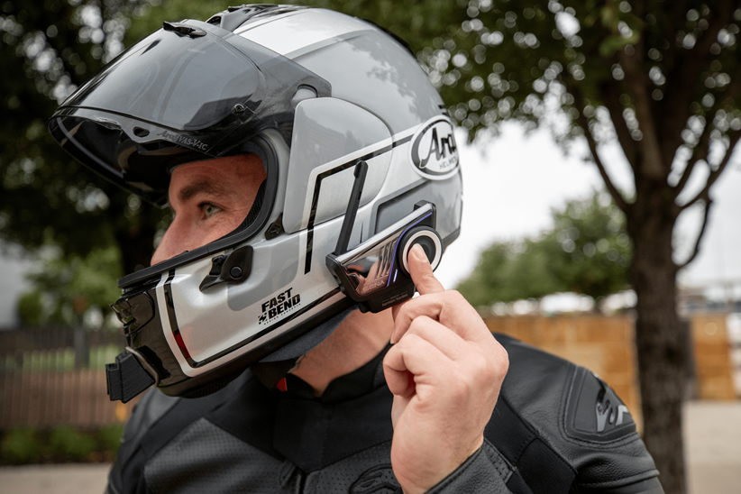 Sena 60S fitted to helmet