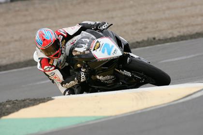 Michael Laverty was quickest in both the British Supersport sessions today at Croft