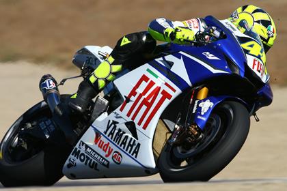 Fiat Yamaha's Valentino Rossi believes it is a handicap that Michelin can not 'fly in' tyres any more