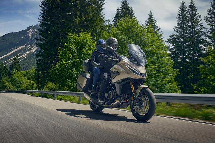 Honda NT1100 ridden on the road