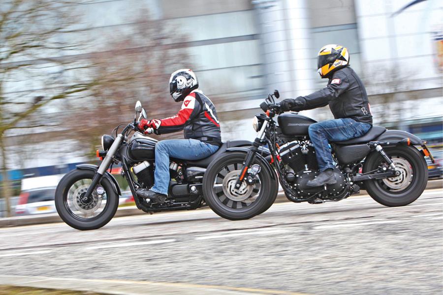 Honda Shadow 750 takes on Harley-Davidson Sportster Iron 883: The MCN verdict