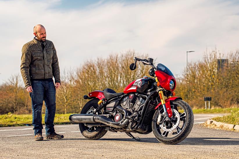 Indian 101 Scout tested for MCN by Ben Clarke