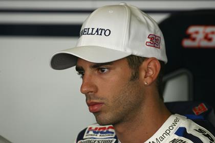 Marco Melandri’s wretched run of luck has continued in Misano