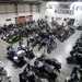 Inside motorcycle dealership