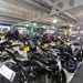 Inside motorcycle dealership