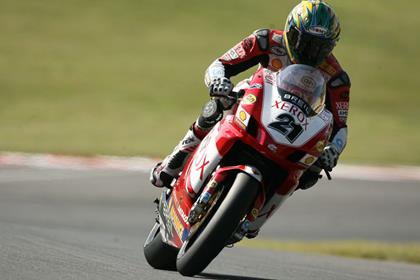 Troy Bayliss topped the timesheets again this afternoon in the first qualifying session