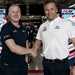 MLAV Racing owner Michael Laverty with BSB Series Director Stuart Higgs in Qatar.