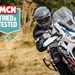 Rider wearing a Nexx X.WST3 helmet on an Africa Twin motorcycle