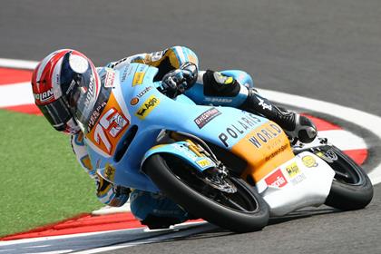 Mattia Paini was the fastest man on a 125 in Estoril this morning