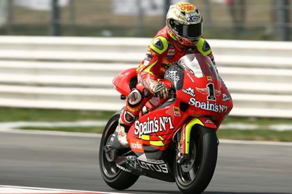 Jorge Lorenzo was fastest on his Aprilia in the first 250 session