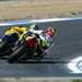 Max Biaggi and Valentino Rossi went head-to-head once again in 2003