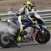 Valentino Rossi celebrates his win in Portugal which seems to have clinched the Michelin deal