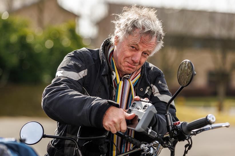 Nick Sanders with his drone equipment