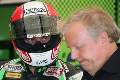 Jack Valentine, seen here with Michael Rutter, believes Suzuki have the winning formula