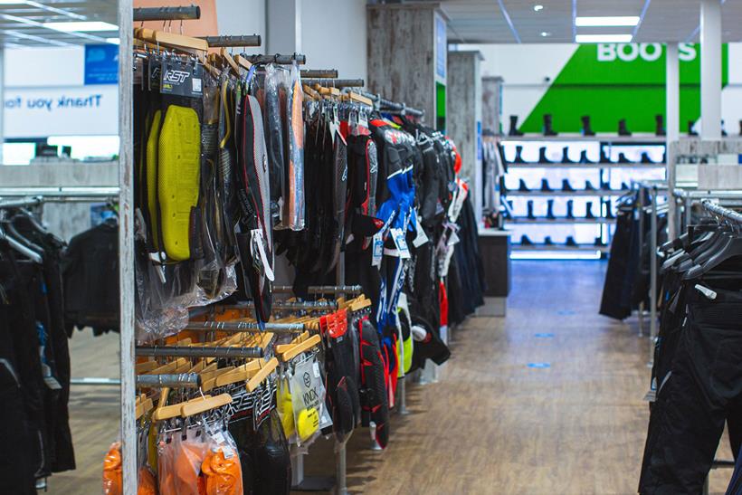 Sportsbike Shop inside Glasgow store