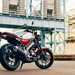Yamaha XSR125 exhaust view