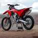 Ducati Desmo450 MX on a stand
