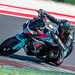 CFMoto 800MT cornering on track