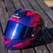 Shark Aeron helmet finished in purple