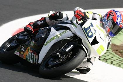 Sebastien Charpentier is on pole position for the World Supersport round at Magny Cours