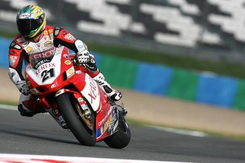 French WSB: Troy Bayliss takes provisional pole at Magny Cours