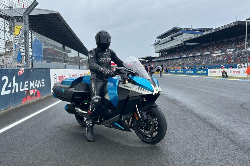 Kawasaki HySE prototype static at Le Mans