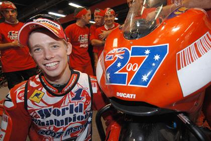 New MotoGP champion Casey Stoner says his title achievements haven't sunk in yet